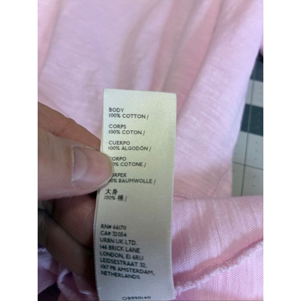 We The Free Long Sleeve with Thumbholes Oversize Tee in Pink Size S - Picture 8 of 8